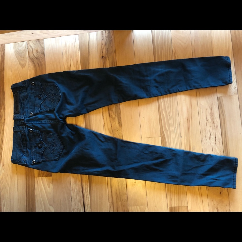 Rock revival teal jeans